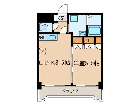 ロイヤルセンタ－ＢＬＤ ８０の物件間取画像